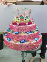 三層沙琪瑪蛋糕